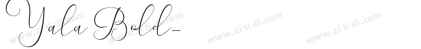 Yala Bold字体转换